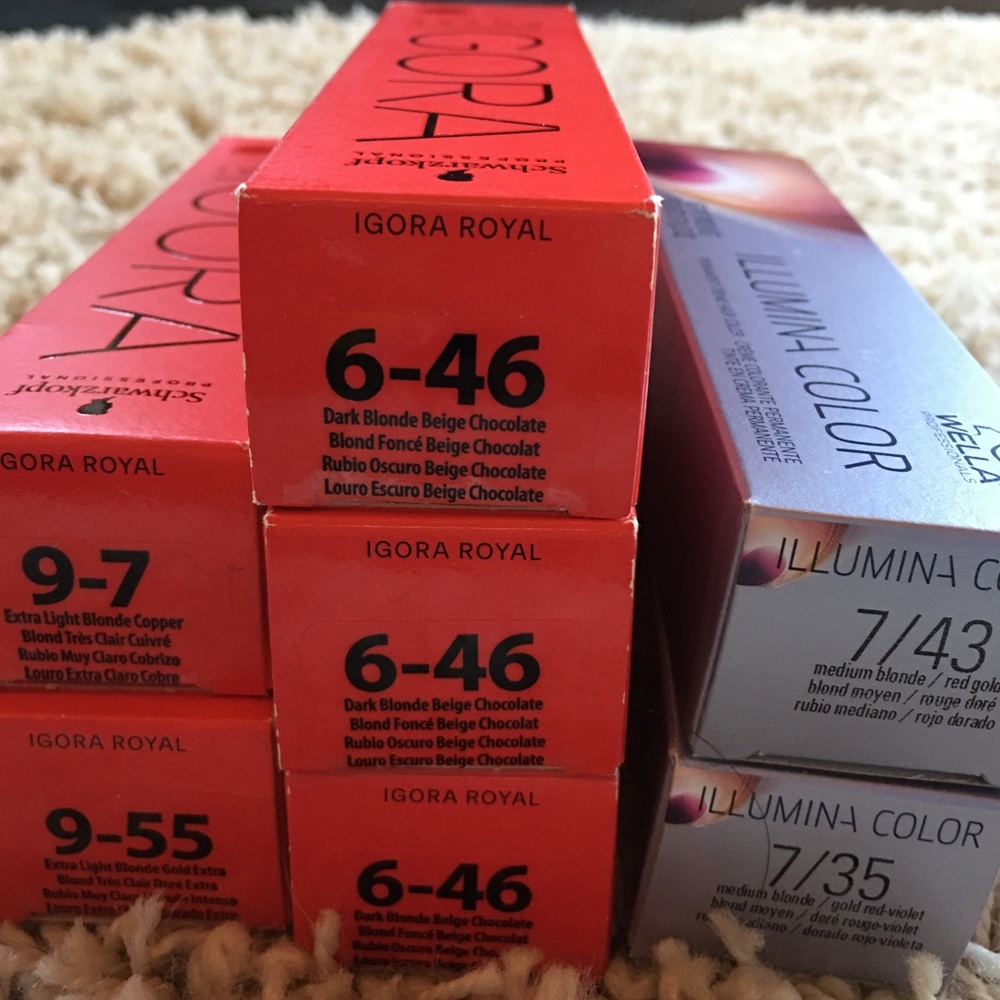 Igora & Wella colorations